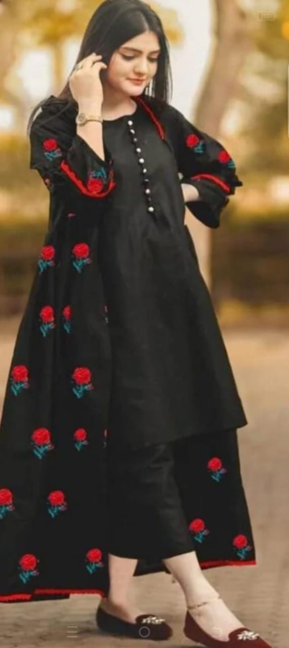 Gown Embroidery 3Pc