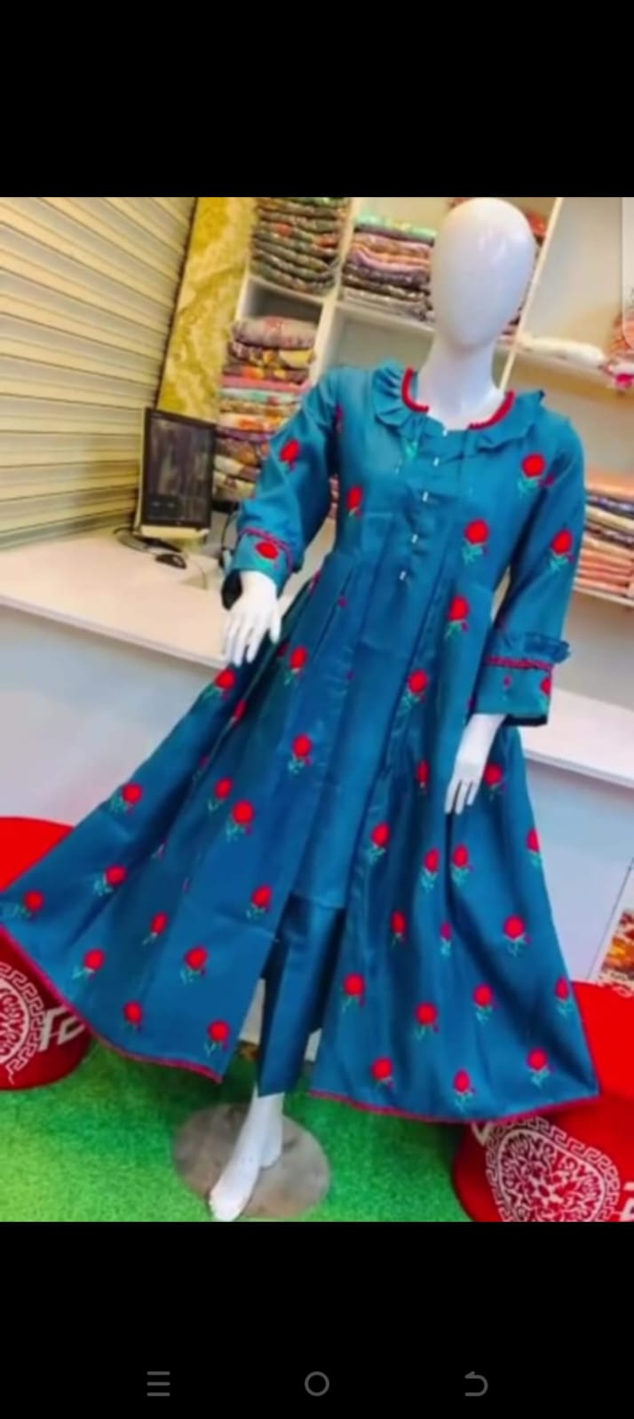 Gown Embroidery 3Pc