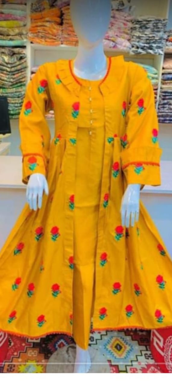 Gown Embroidery 3Pc